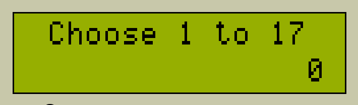 Choose option 1 to 12